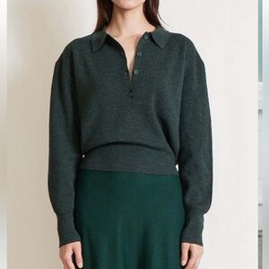 Apiece Apart Kari Polo Knit Sweater